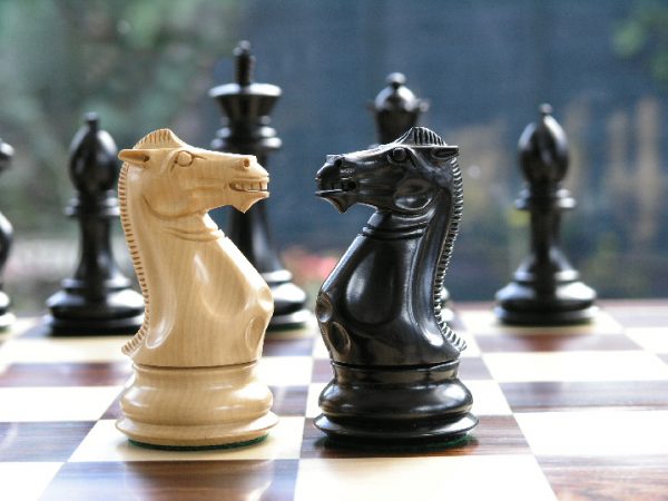 1850 Staunton in Ebony Chess Set - Image 6