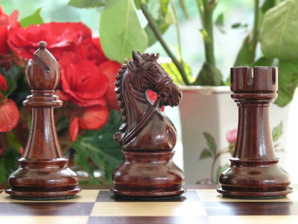 The Zephaniah Staunton Triple Weight in Bud Rosewood Chess Set - Image 6