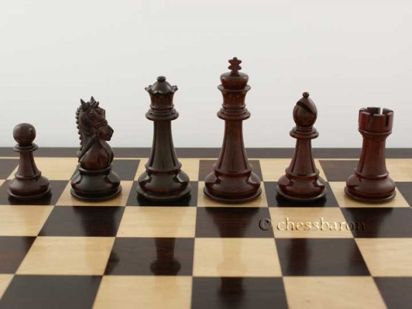 The Zephaniah Staunton Triple Weight in Bud Rosewood Chess Set - Image 15