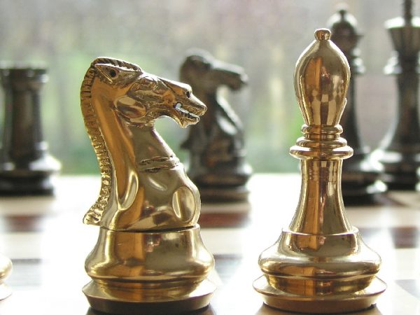 King John Very Heavy Brass Staunton Chess Set - Image 4