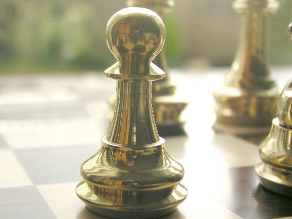 King John Very Heavy Brass Staunton Chess Set - Image 6