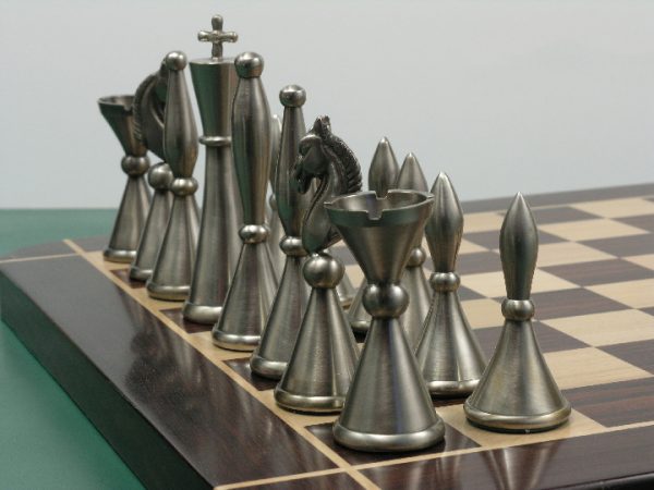 The Sebastian in Heavy Steel and Copper Chess Set - Image 4