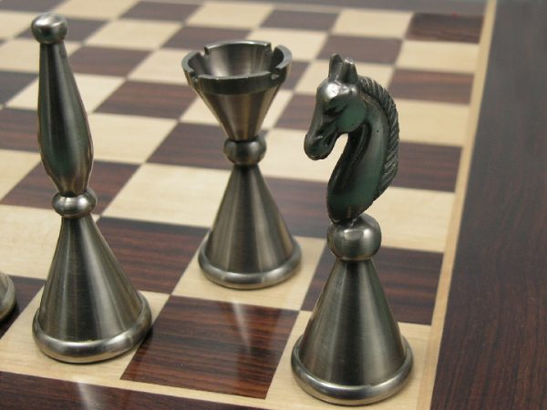 The Sebastian in Heavy Steel and Copper Chess Set - Image 7