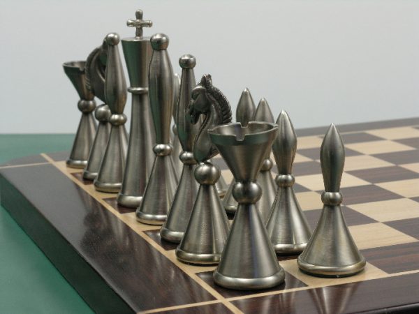 The Sebastian in Heavy Steel and Copper Chess Set - Image 8
