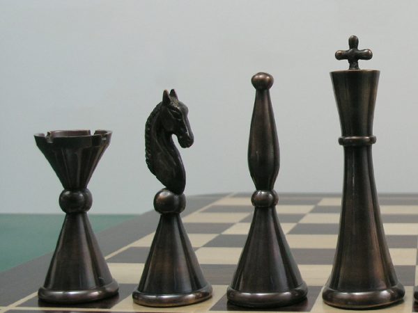 The Sebastian in Heavy Steel and Copper Chess Set - Image 10