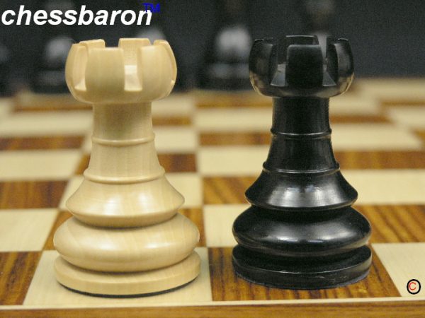 Oriental Staunton Ebony Chess Set - Image 3