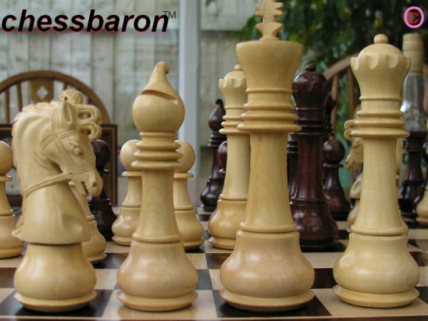 The Michelangelo Bud Rosewood 6 inch King Staunton Chess Pieces - Image 10