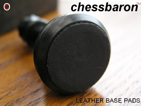 Jeremiah Triple Weight Felted Staunton in Bud Rosewood Chess Pieces - Image 8