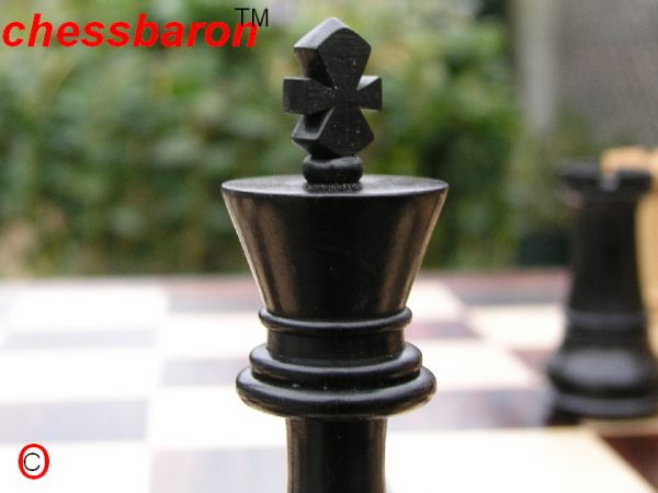 Ebony Ezra Triple Weight Staunton Chess Pieces