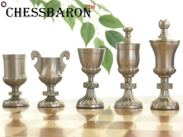 Flavius Josephus in Steel and Copper Chess Pieces - Image 9