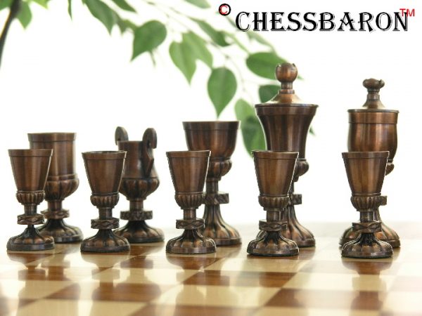 Flavius Josephus in Steel and Copper Chess Pieces - Image 10