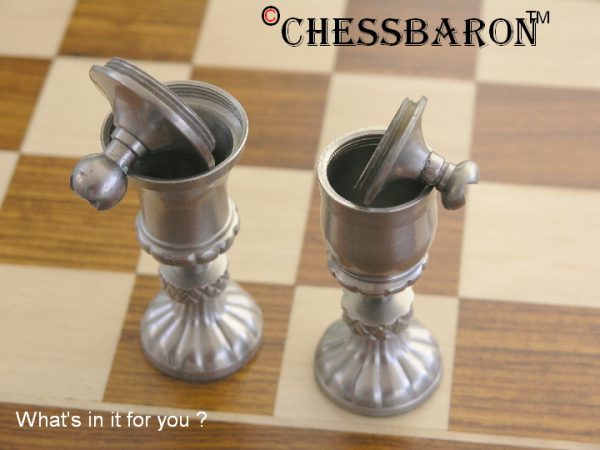 Flavius Josephus in Steel and Copper Chess Pieces - Image 11