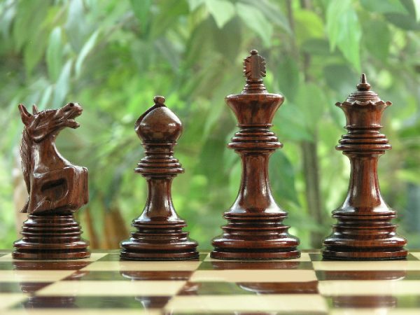 The Ashia in Bud Rosewood Triple Weight Chess Pieces - Image 2