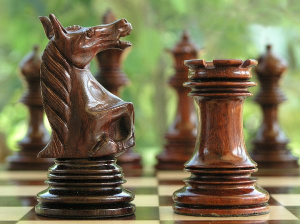 The Ashia in Bud Rosewood Triple Weight Chess Pieces - Image 8