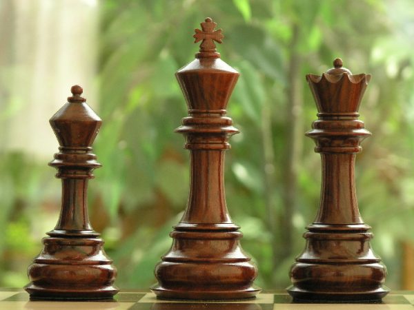 The Original King Charles in Bud Rosewood Triple Weighted Chess Pieces - Image 5