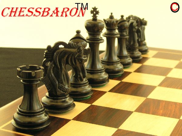 The Zacharus Ebony Chess Pieces - Image 2