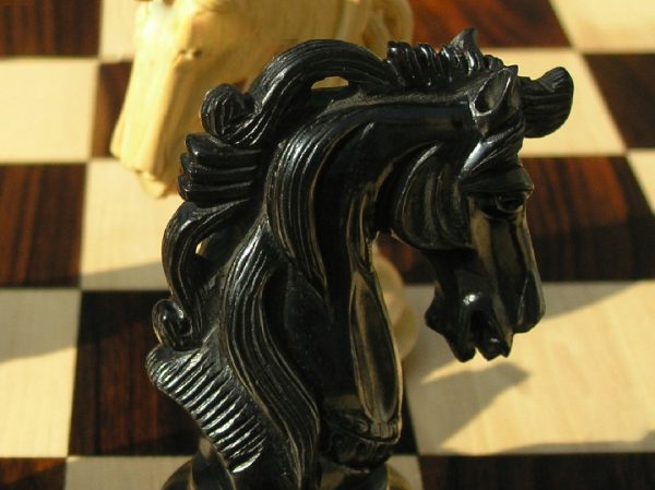 The Zacharus Ebony Chess Pieces