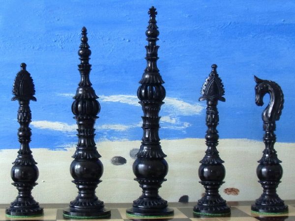 Limited Edition - The Museum Piazza 6 inch Bone Chess Pieces