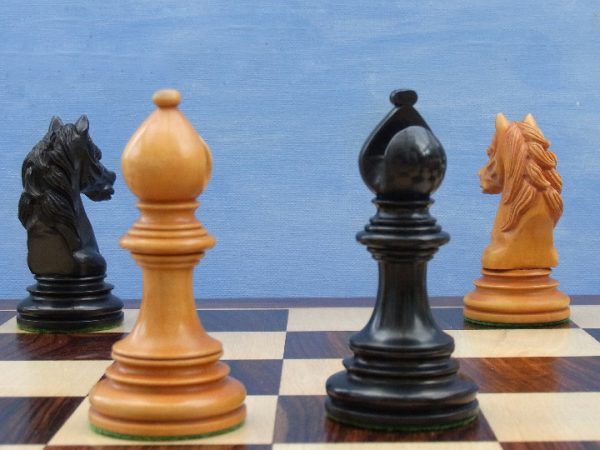 The Aristotle Antiqued Chess Pieces in Ebony - Limited Edition - Image 6