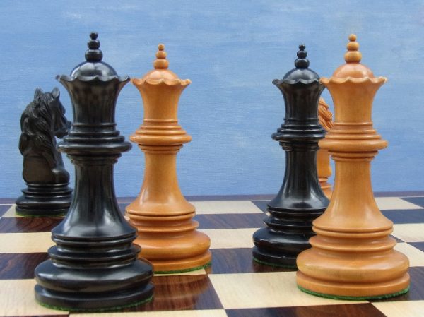 The Aristotle Antiqued Chess Pieces in Ebony - Limited Edition - Image 7