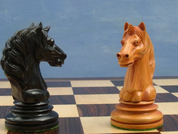 The Aristotle Antiqued Chess Pieces in Ebony - Limited Edition - Image 9