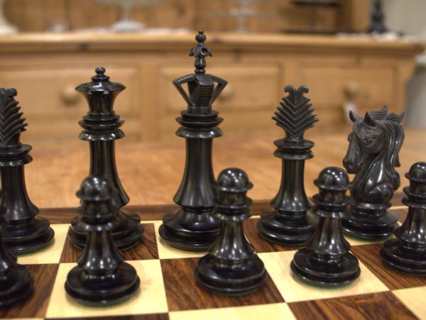 The Milan Chess Set in Ebony