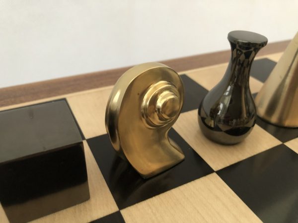 Man Ray Chess Set in Brass