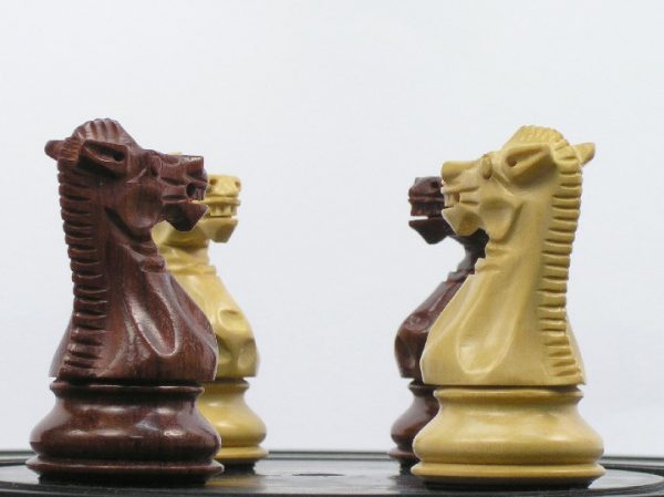 Margaret Anne Knight Staunton 3 inch King - Bud Rosewood Chess Pieces - Image 4