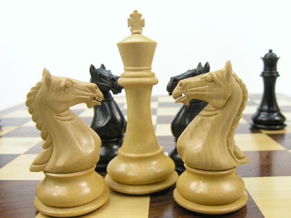 Sinead Staunton in Ebony Chess Pieces