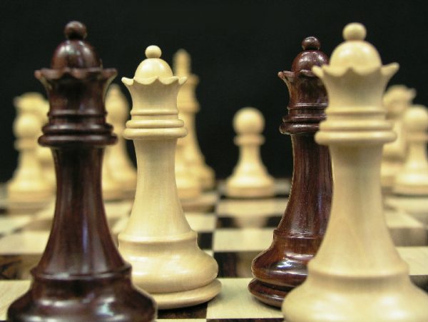Royal Knight Bud Rosewood Staunton Chess Pieces - Image 3