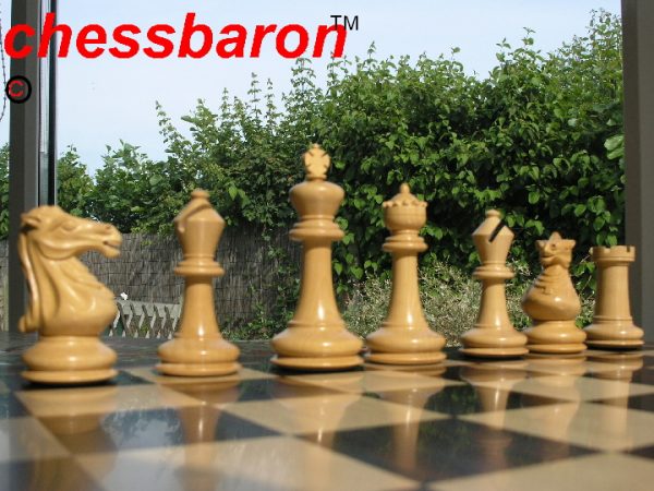 Staunton Alexander Bud Rosewood Staunton Chess Pieces - Image 10