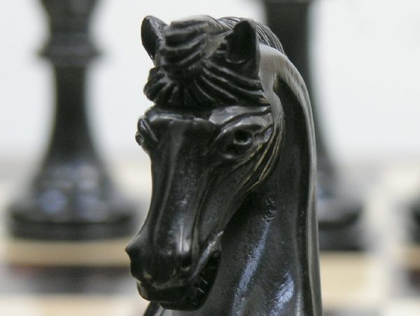 The Earl Anthony Staunton Triple Weight in Ebony Chess Pieces - Image 4