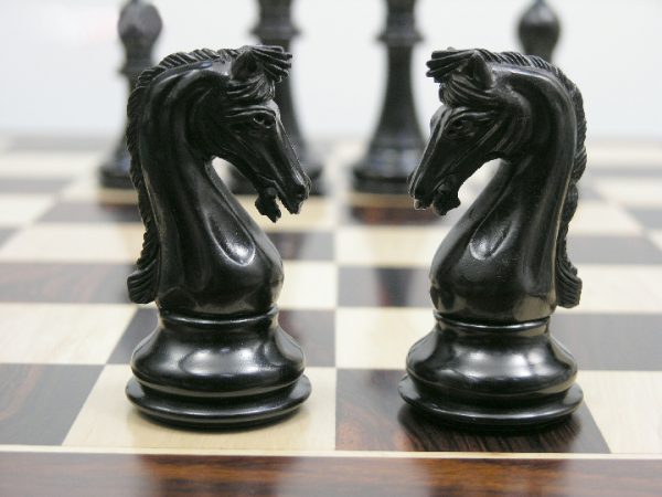 The Earl Anthony Staunton Triple Weight in Ebony Chess Pieces - Image 9