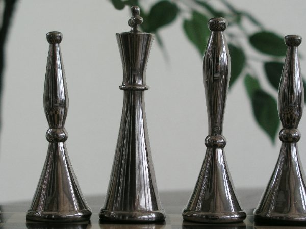 The Sebastian in Heavy Copper and Copper Finish Chess Set - Image 3