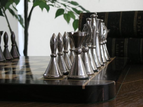 The Sebastian in Heavy Copper and Copper Finish Chess Set - Image 7