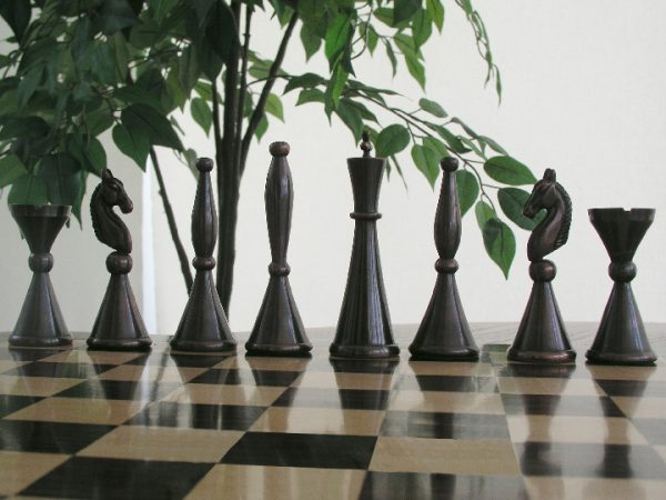 The Sebastian in Heavy Copper and Copper Finish Chess Set - Image 9