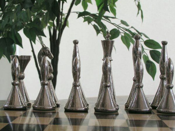 The Sebastian in Heavy Copper and Copper Finish Chess Set - Image 11