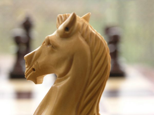 Old Deuteronomy Triple Weighted Bud Rosewood Staunton Chess Pieces - Image 3