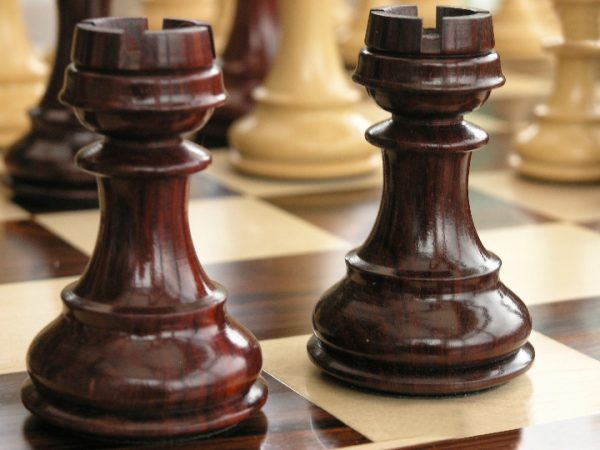 Old Deuteronomy Triple Weighted Bud Rosewood Staunton Chess Pieces