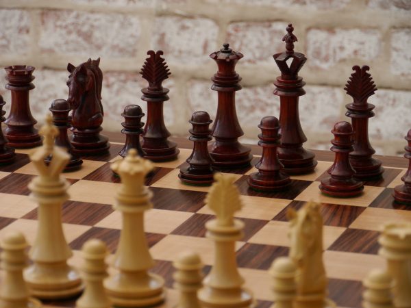 The Milan Chess Set in Bud Rosewood - Image 4