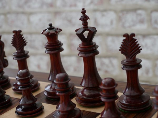 The Milan Chess Set in Bud Rosewood - Image 5