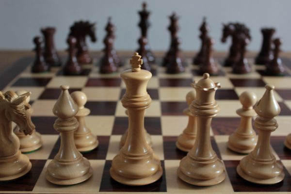 The Mayfield Triple Weighted Chess Pieces in Cocobolo - Image 3