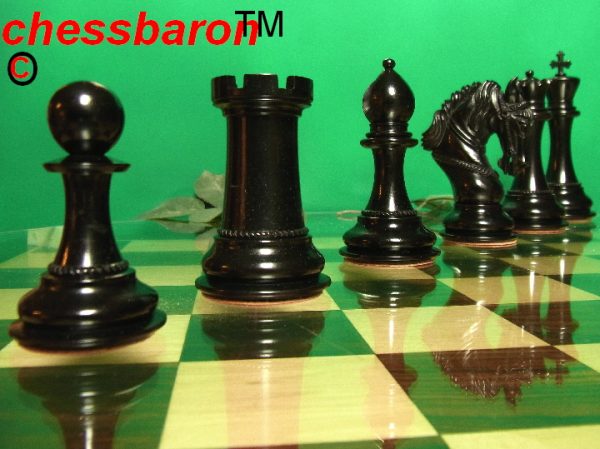 Limited Edition King Arthur in Ebony Chess Pieces - Image 5