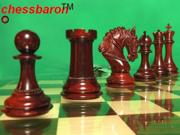 Limited Edition King Arthur in Bud Rosewood Chess Pieces