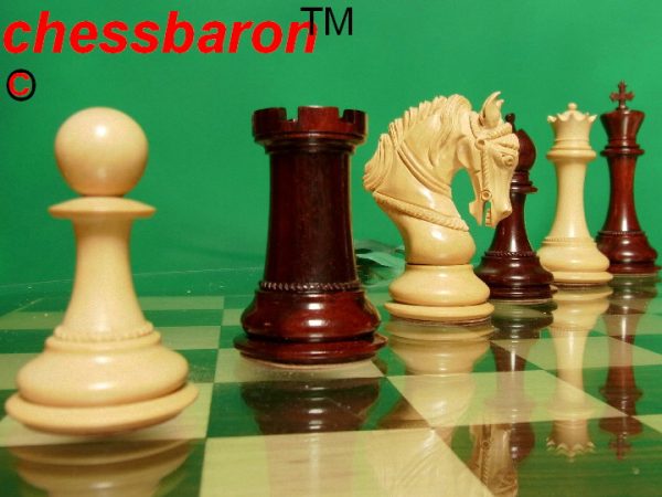 Limited Edition King Arthur in Bud Rosewood Chess Pieces - Image 4