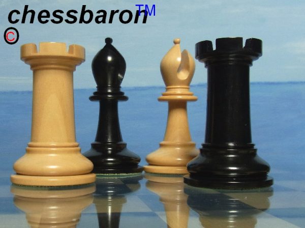 Limited Edition Gallant in Ebony Chess Pieces - Image 5