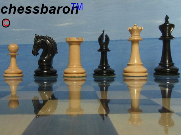 Limited Edition Gallant in Ebony Chess Pieces - Image 6