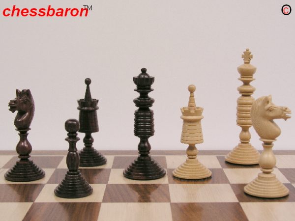 Reproduction Antique - John Calvert Chess Set Chess Pieces - Image 6