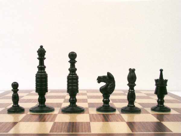 Reproduction Antique Camel Bone John Calvert Chess Set - Image 2