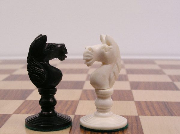 Reproduction Antique Camel Bone John Calvert Chess Set - Image 3